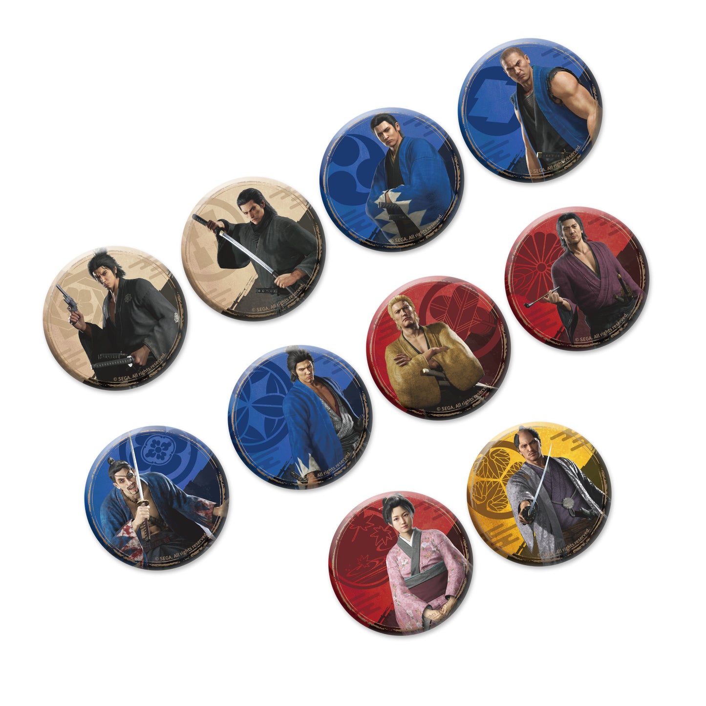 LIKE A DRAGON ISHIN Badge (Mystery box) 10pcs/set