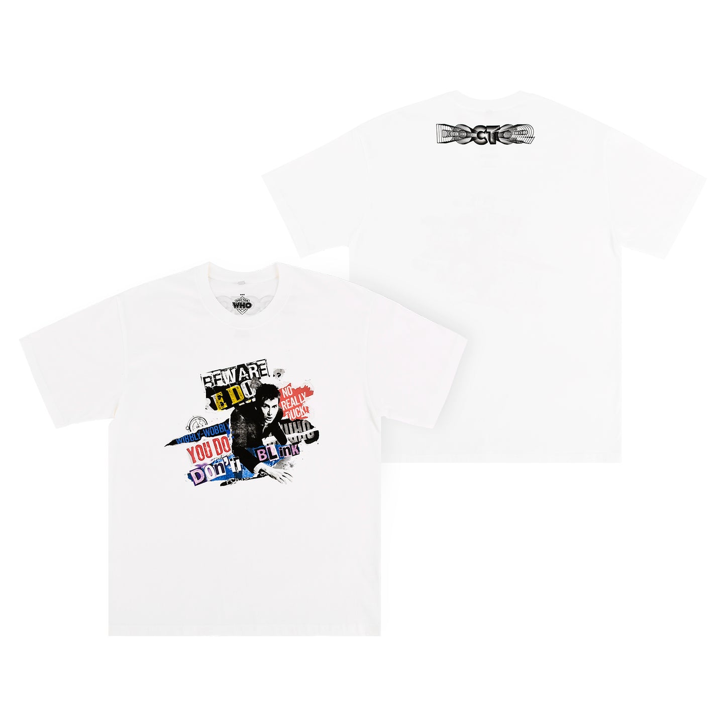 Doctor Who White T-shirt(The Tenth Doctor)