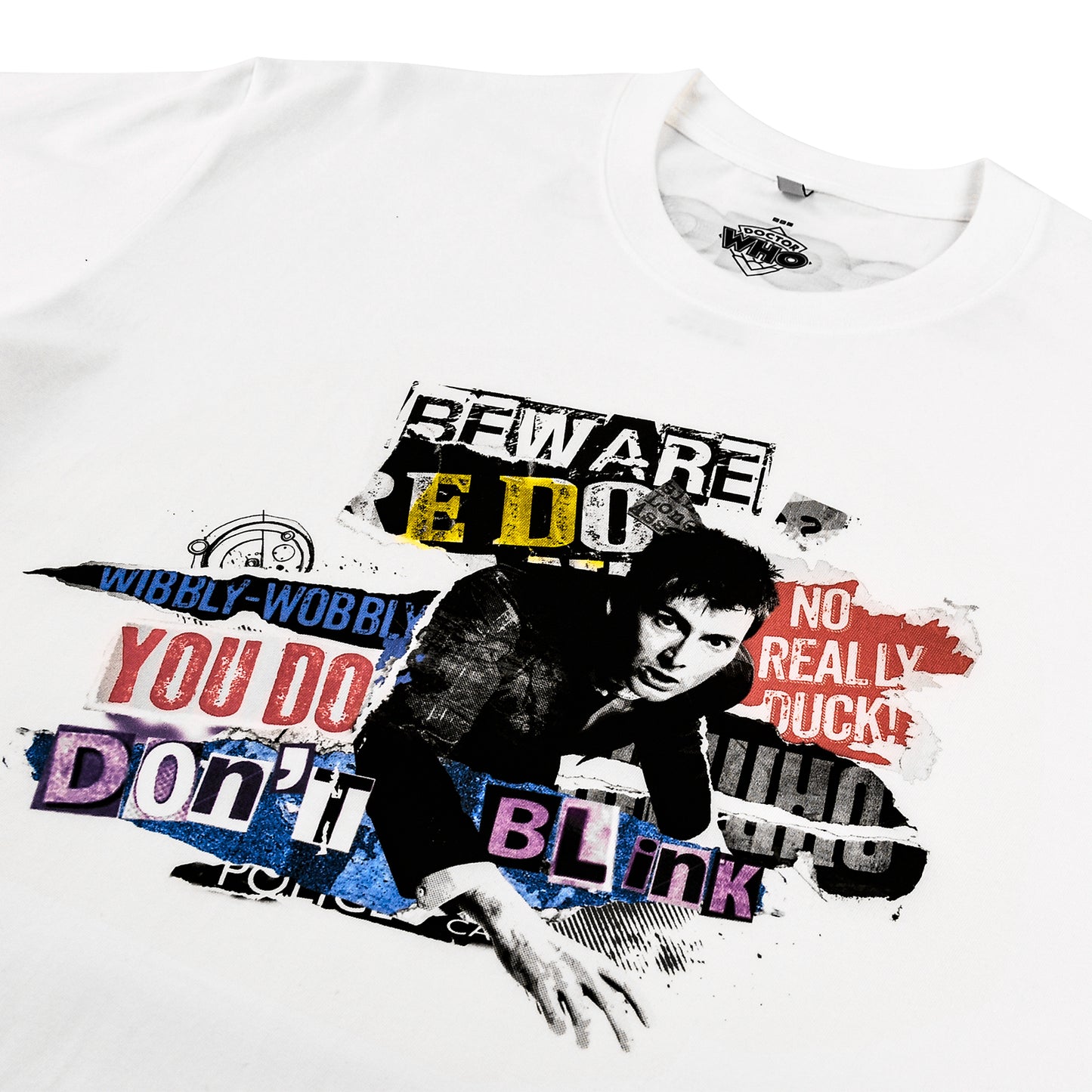 Doctor Who White T-shirt(The Tenth Doctor)