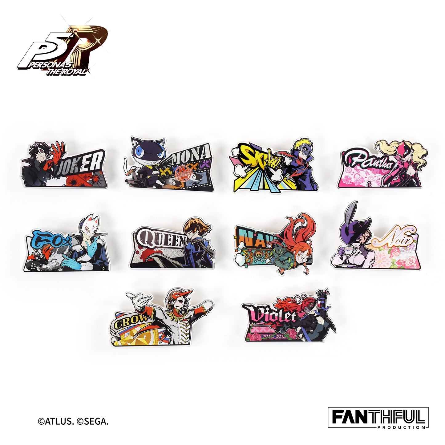 【Pre-Order】PERSONA 5 THE ROYAL Acrylic Badge(blind box/10pcs)