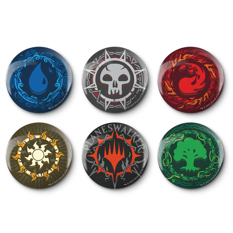 Magic The Gathering Badge Set (6pcs)