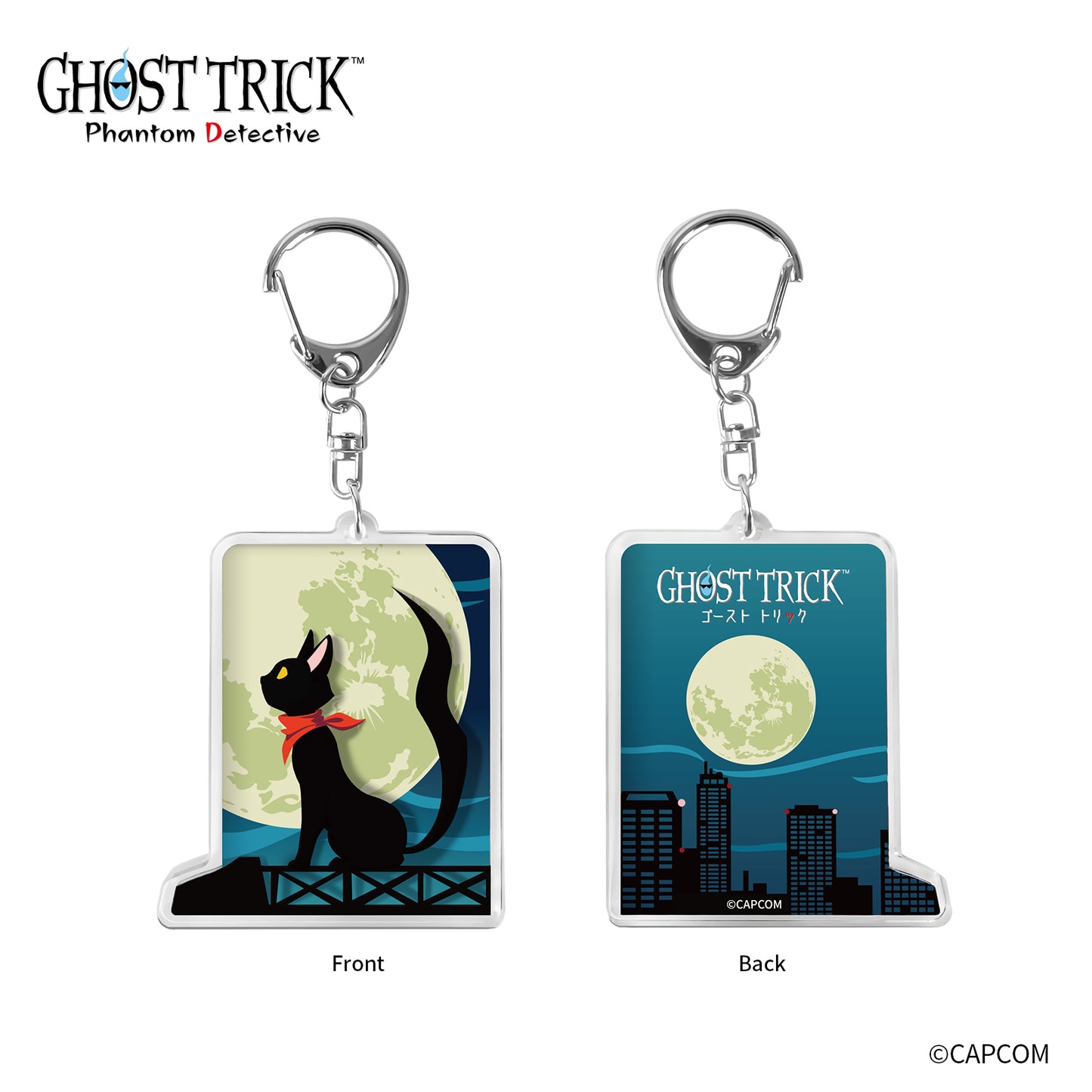 Ghost Trick Arcylic Keychain(Cat)