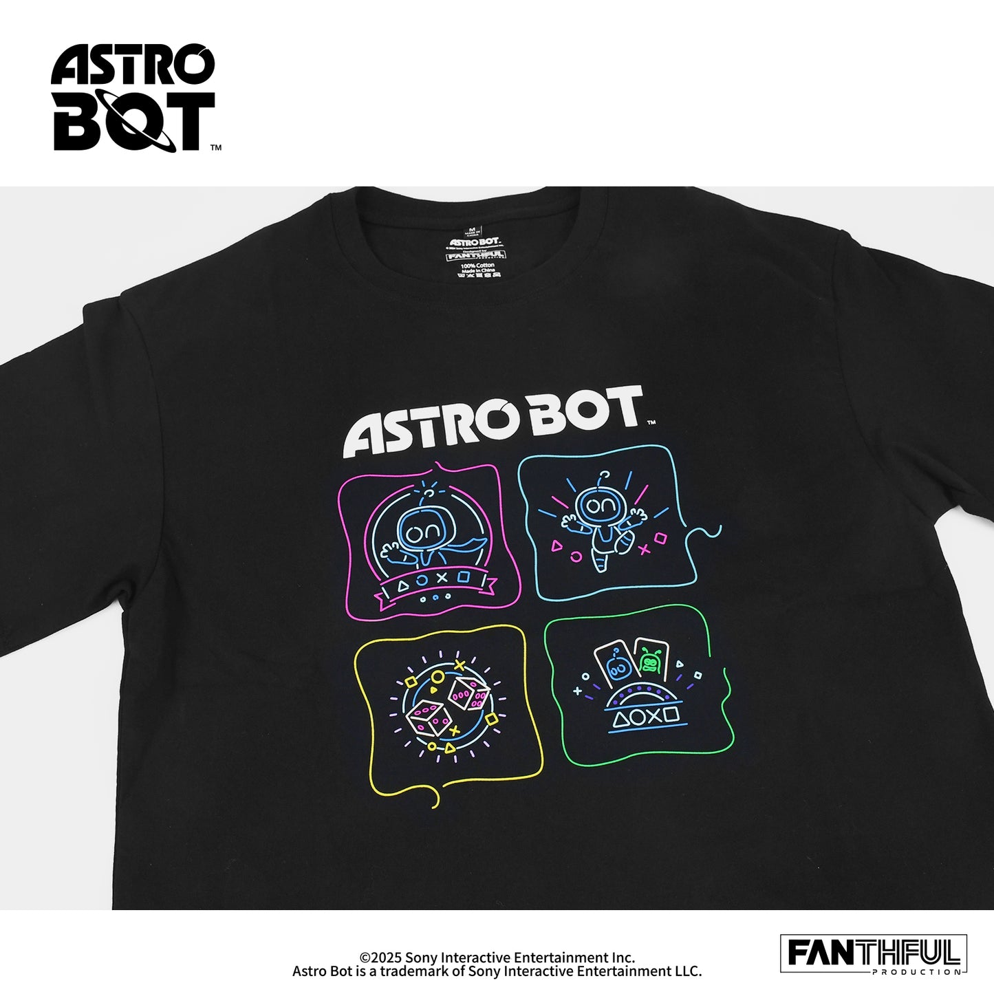 Astro Bot Black T-shirt