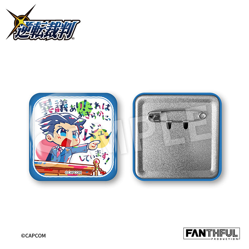Ace Attorney Tin Badge(blind box)12pcs/set