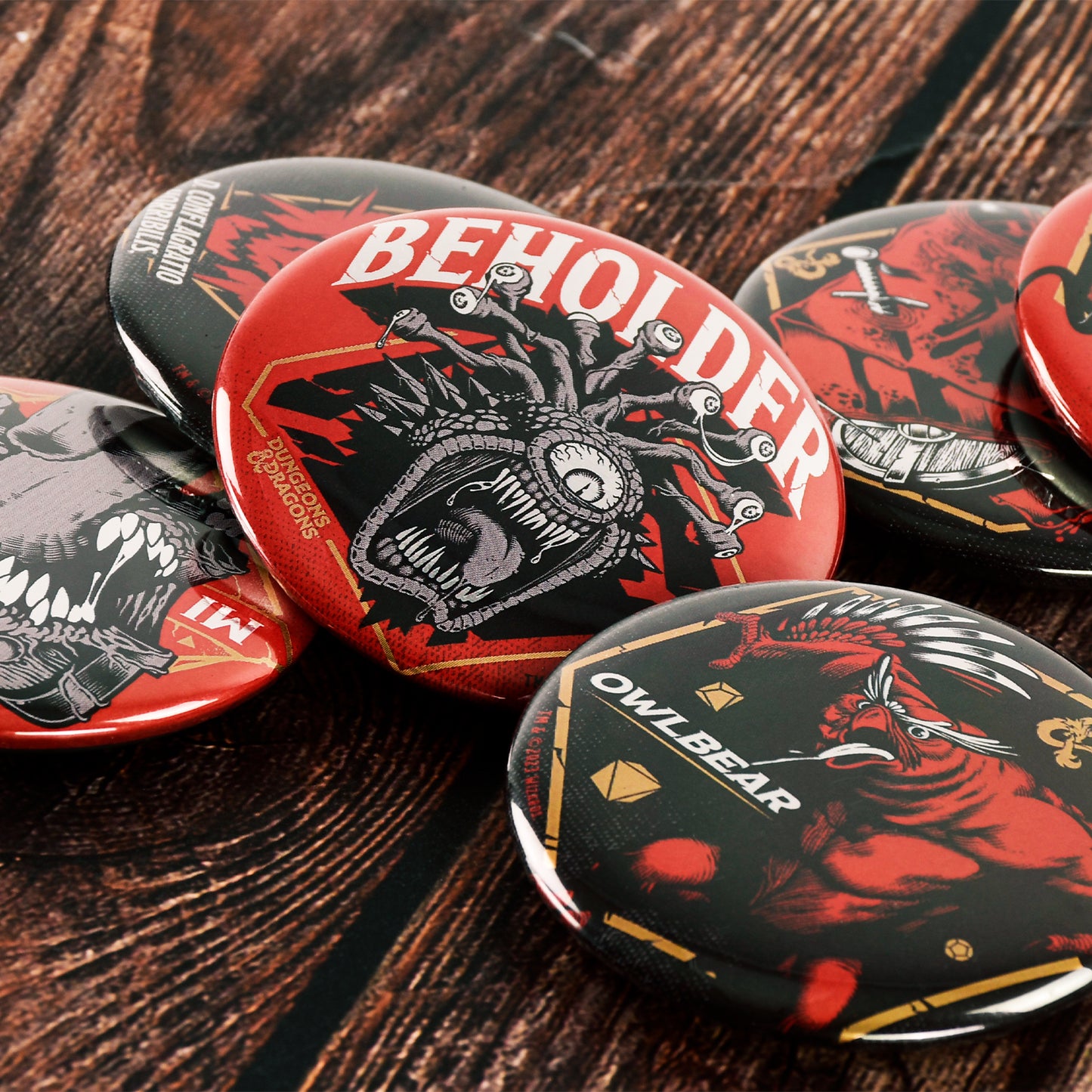 Dungeons & Dragons Badge Set (6pcs)