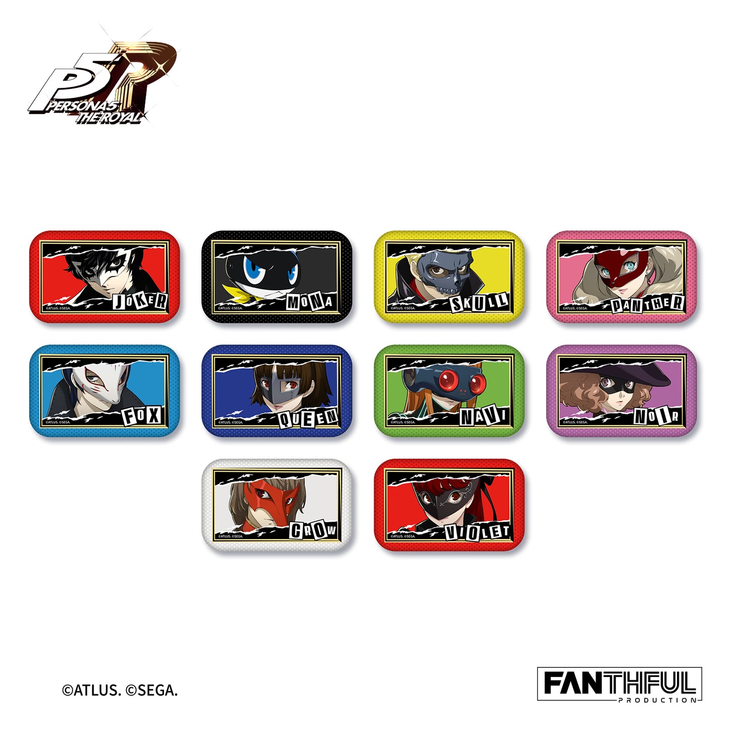 【Pre-Order】PERSONA 5 THE ROYAL Lenticular Tin Badge(blind box/10pcs)