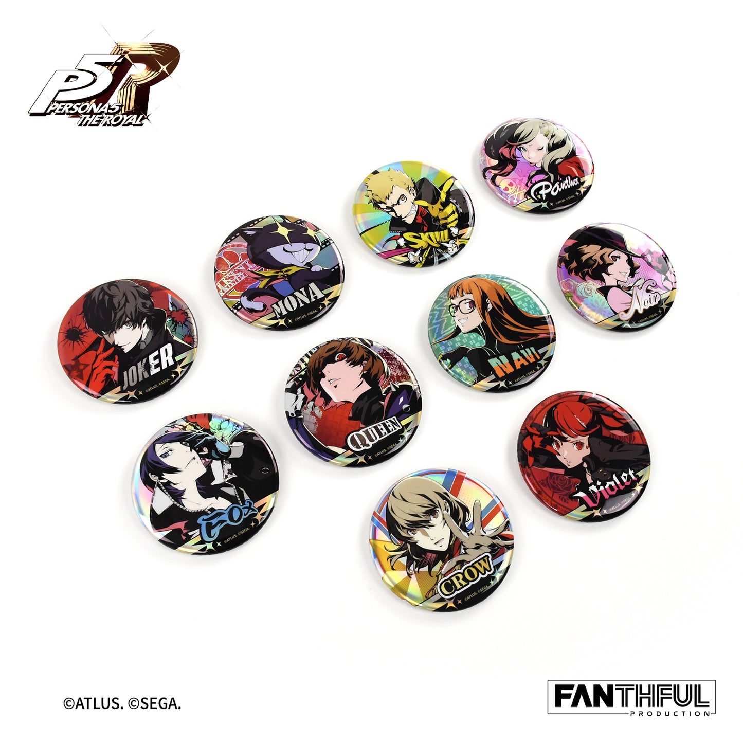 【Pre-Order】PERSONA 5 THE ROYAL Tin Badge(blind box/10pcs)