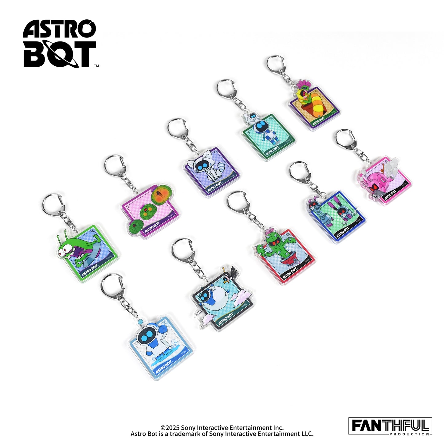 Astro Bot Acrylic Keychain(blind box)10pcs/set