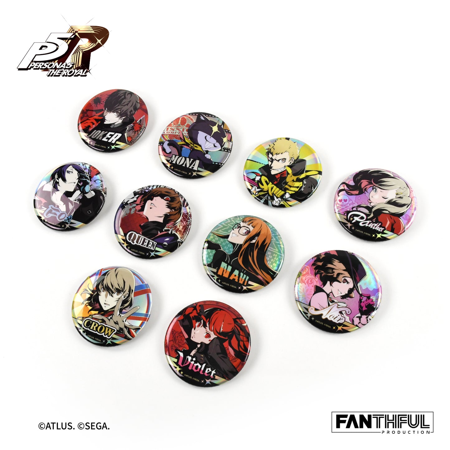 【Pre-Order】PERSONA 5 THE ROYAL Tin Badge(blind box/10pcs)