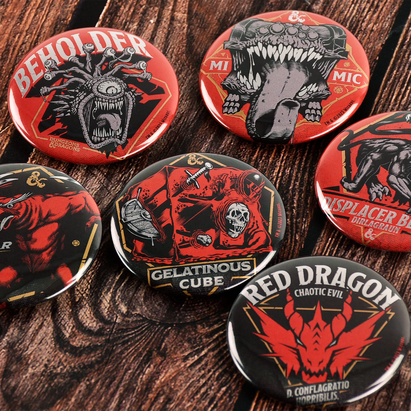 Dungeons & Dragons Badge Set (6pcs)