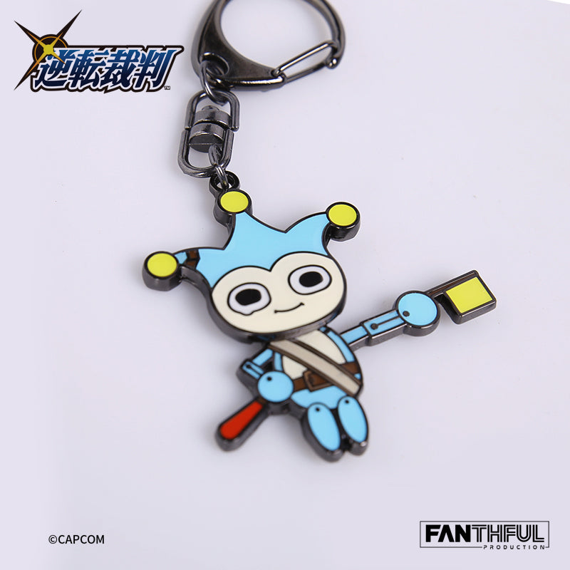 【Pre-Order】Ace Attorney Alloy Keychain-Blue Badger(Resale)