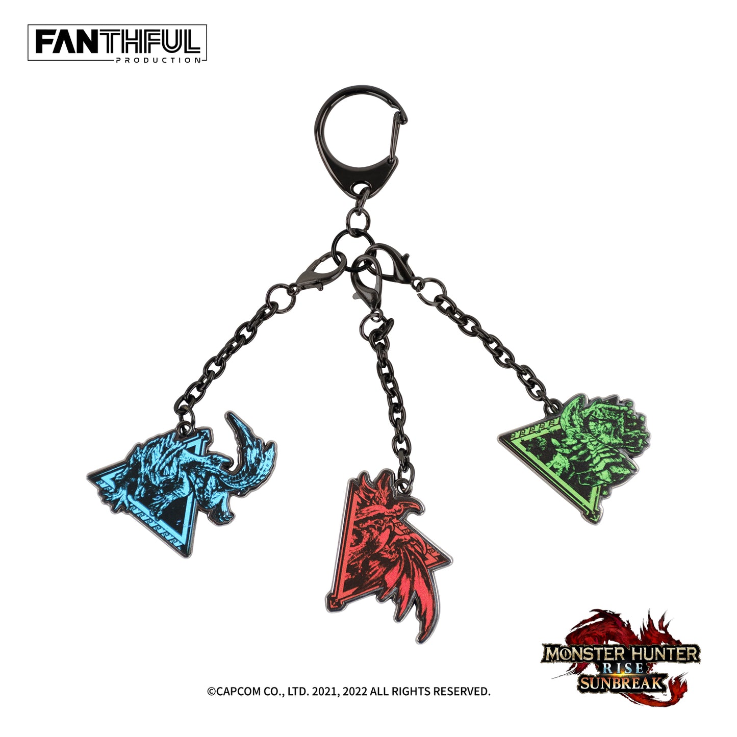 Monster Hunter Rise: Sunbreak Metal Keychain(Monsters)
