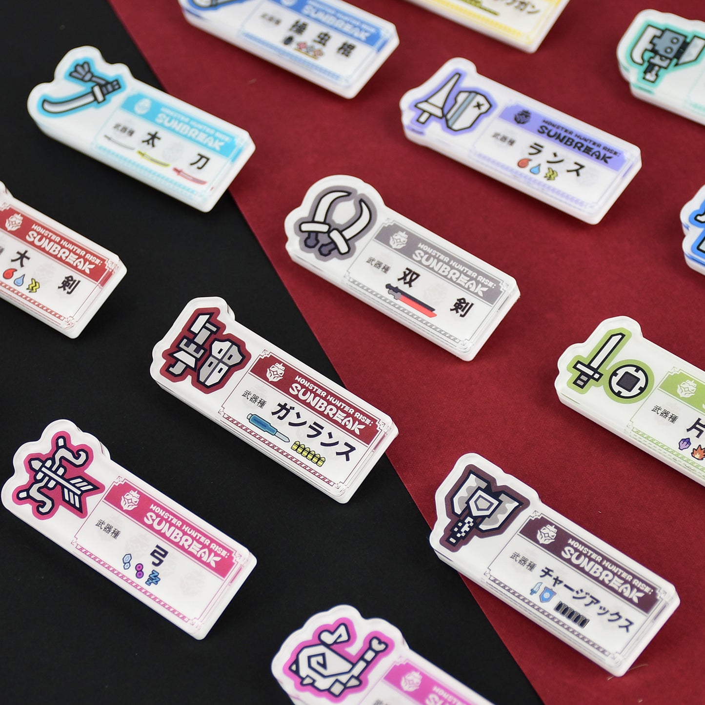 Monster Hunter Rise: Sunbreak Acrylic Badge Collection (Blind Box) 14pcs/Set