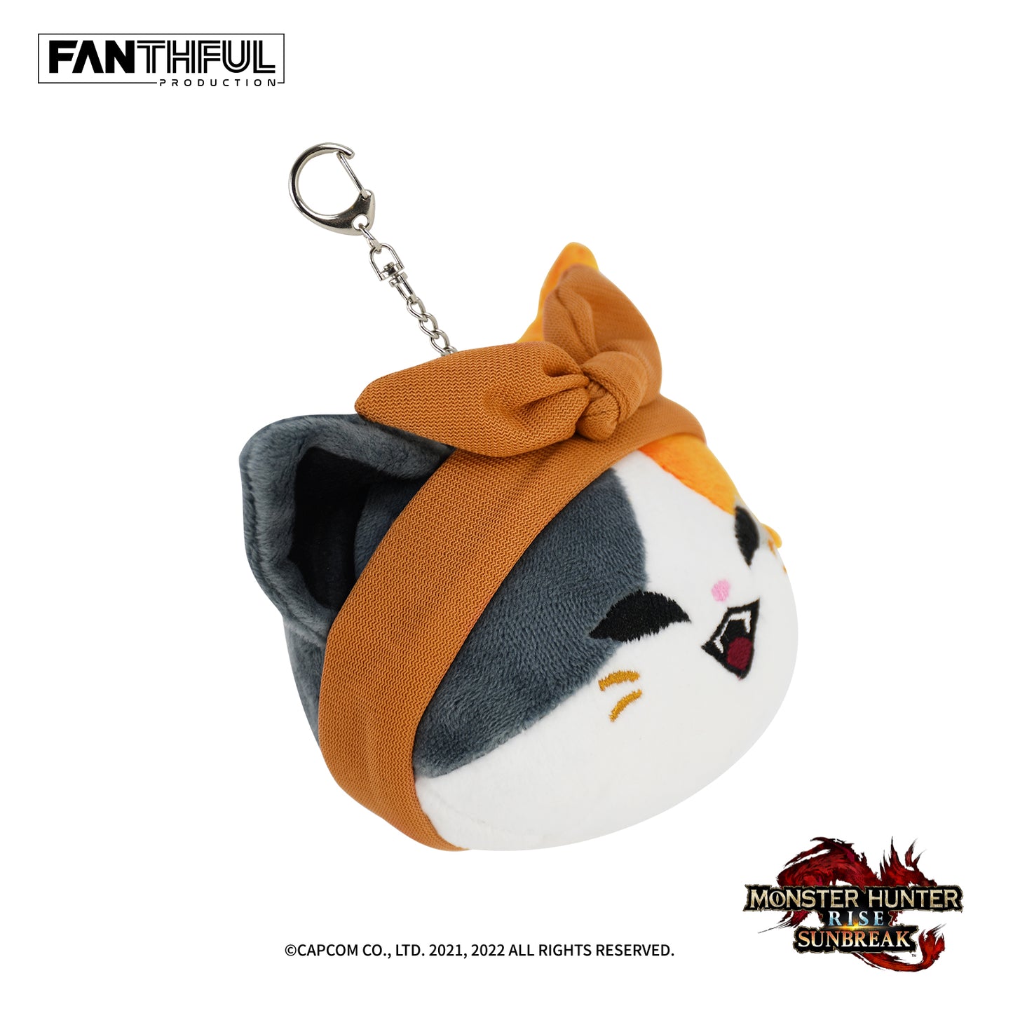 Monster Hunter Rise: Sunbreak Plush Keychain(Tea Shop Palico)