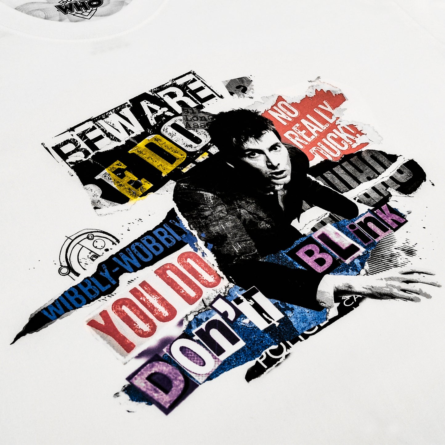 Doctor Who White T-shirt（The Tenth Doctor）