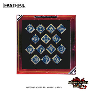 DOWNPAYMENT for Monster Hunter Weapon Metal Pin (Set of 14)