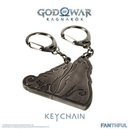 God of War Ragnarok Metal Keychain Set