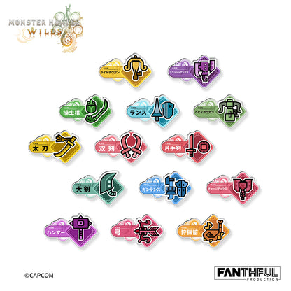 Monster Hunter Wilds Acrylic Clip（blind box）14pcs/set