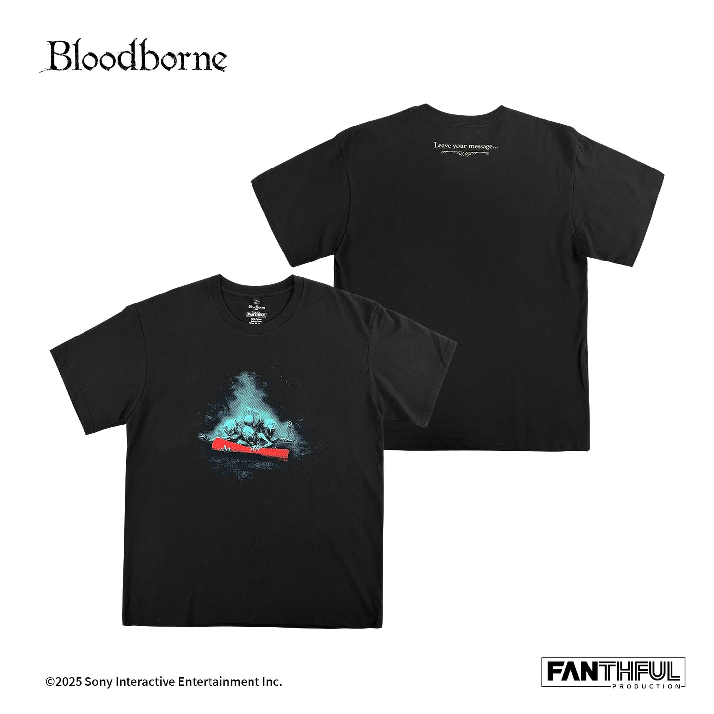 【Pre-Order】Bloodborne Black T-shirt（Lamp）