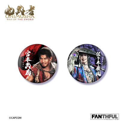 【Pre-Order】Onimusha Tin Badge Set