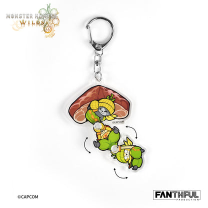 Monster Hunter Wilds Acrylic Keychain（Palico）