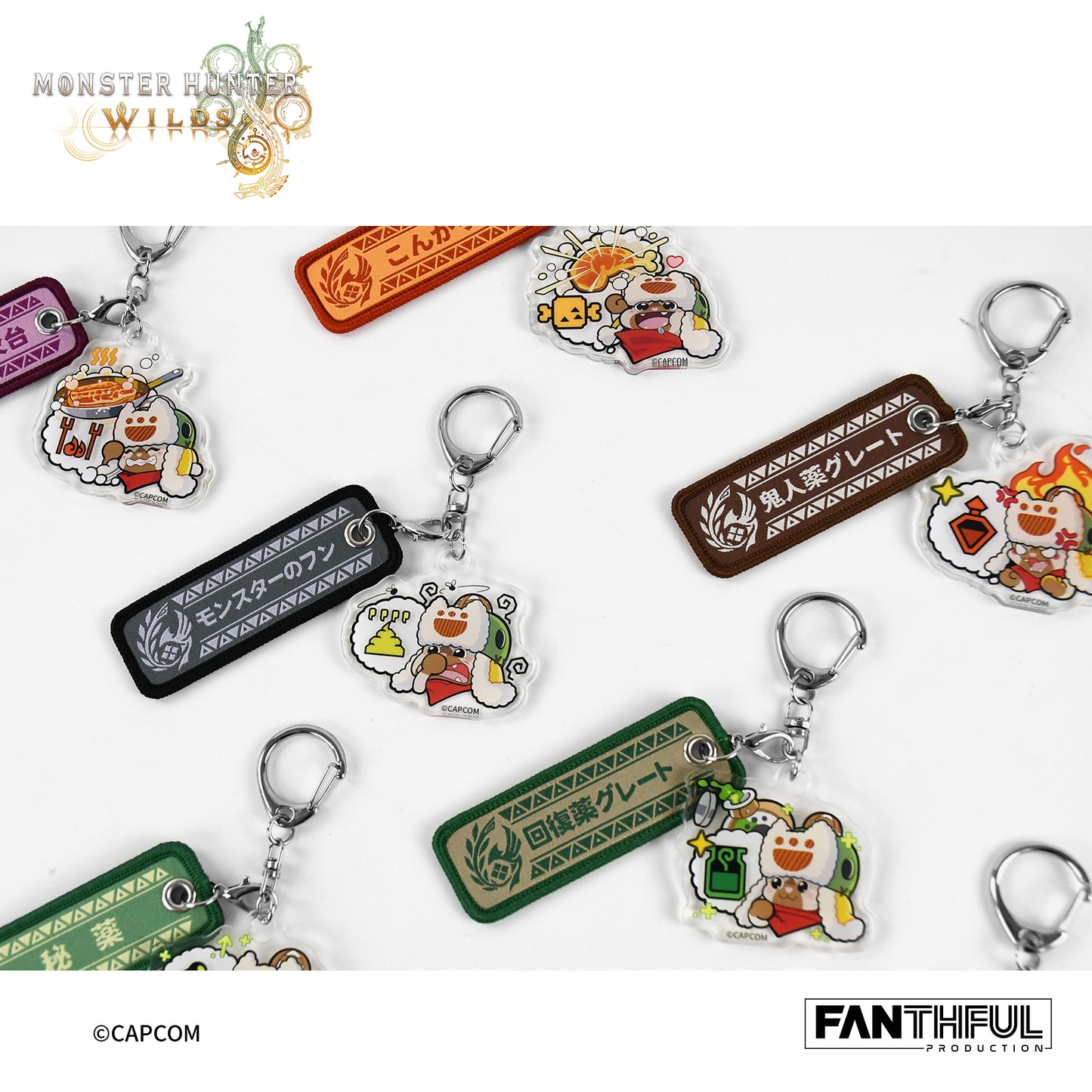 【Pre-Order】Monster Hunter Wilds Acrylic Keychain（blind box）10pcs/set