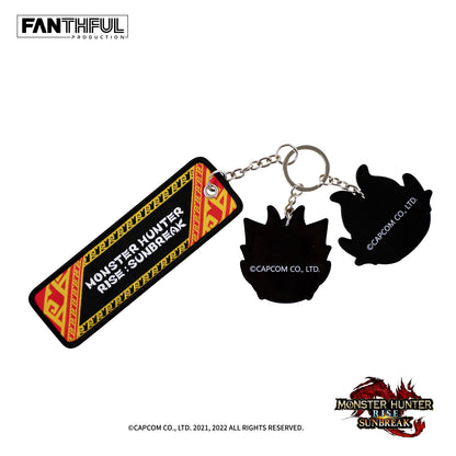 Monster Hunter Rise: Sunbreak PVC Keychain（Buddies）