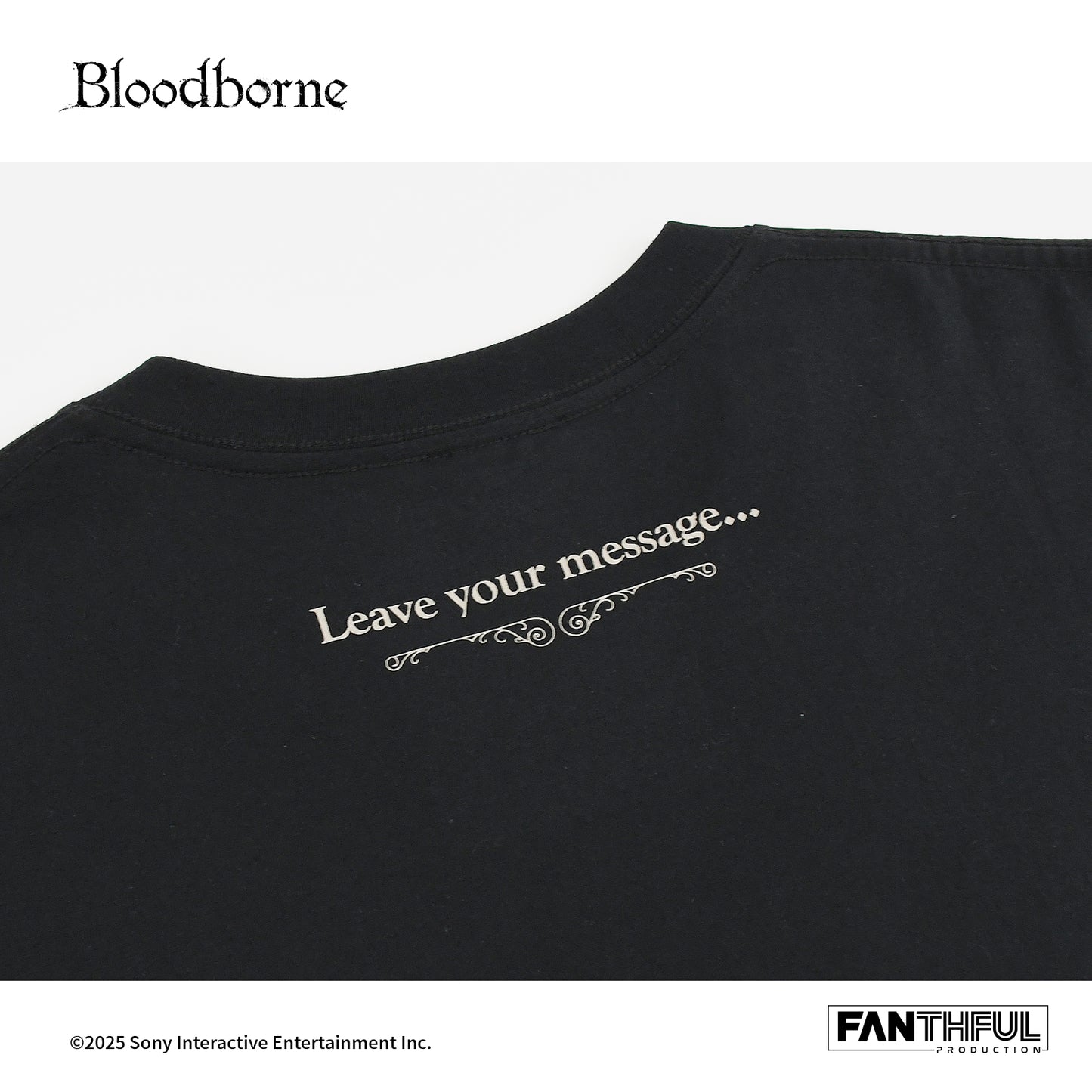 【Pre-Order】Bloodborne Black T-shirt（Lamp）