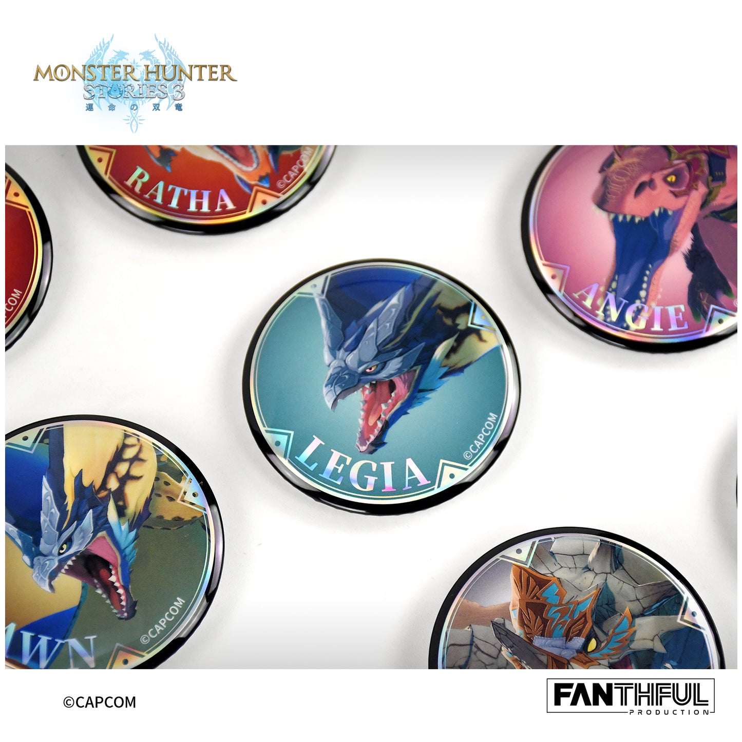 Monster Hunter Stories 3 Tin Badge（blind box/10pcs）