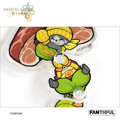 Monster Hunter Wilds Acrylic Keychain（Palico）