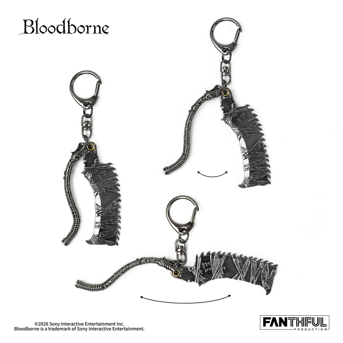 【Pre-Order】Bloodborne Alloy Keychain（Saw Cleaver）