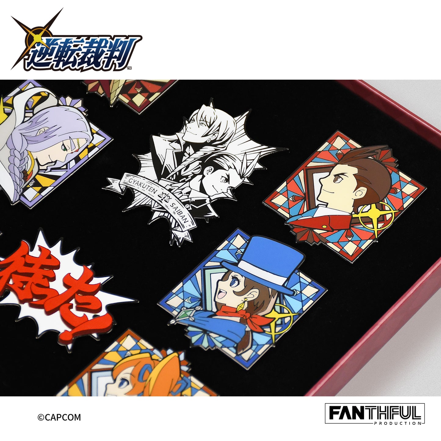 【Pre-Order】Apollo Justice: Ace Attorney Trilogy Pin Set