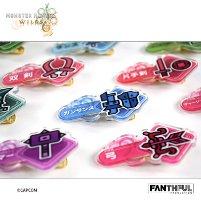 Monster Hunter Wilds Acrylic Clip（blind box）14pcs/set