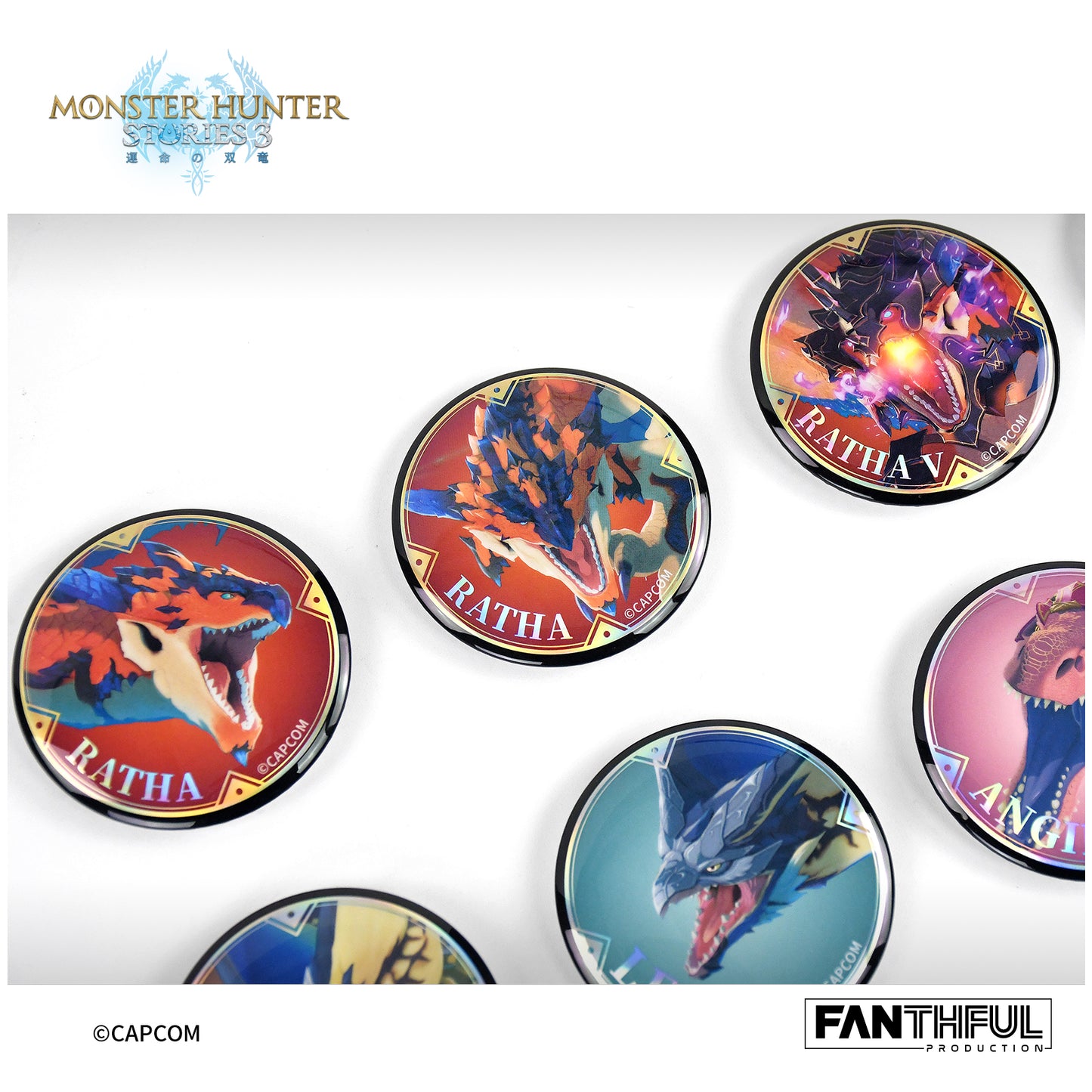 Monster Hunter Stories 3 Tin Badge（blind box/10pcs）