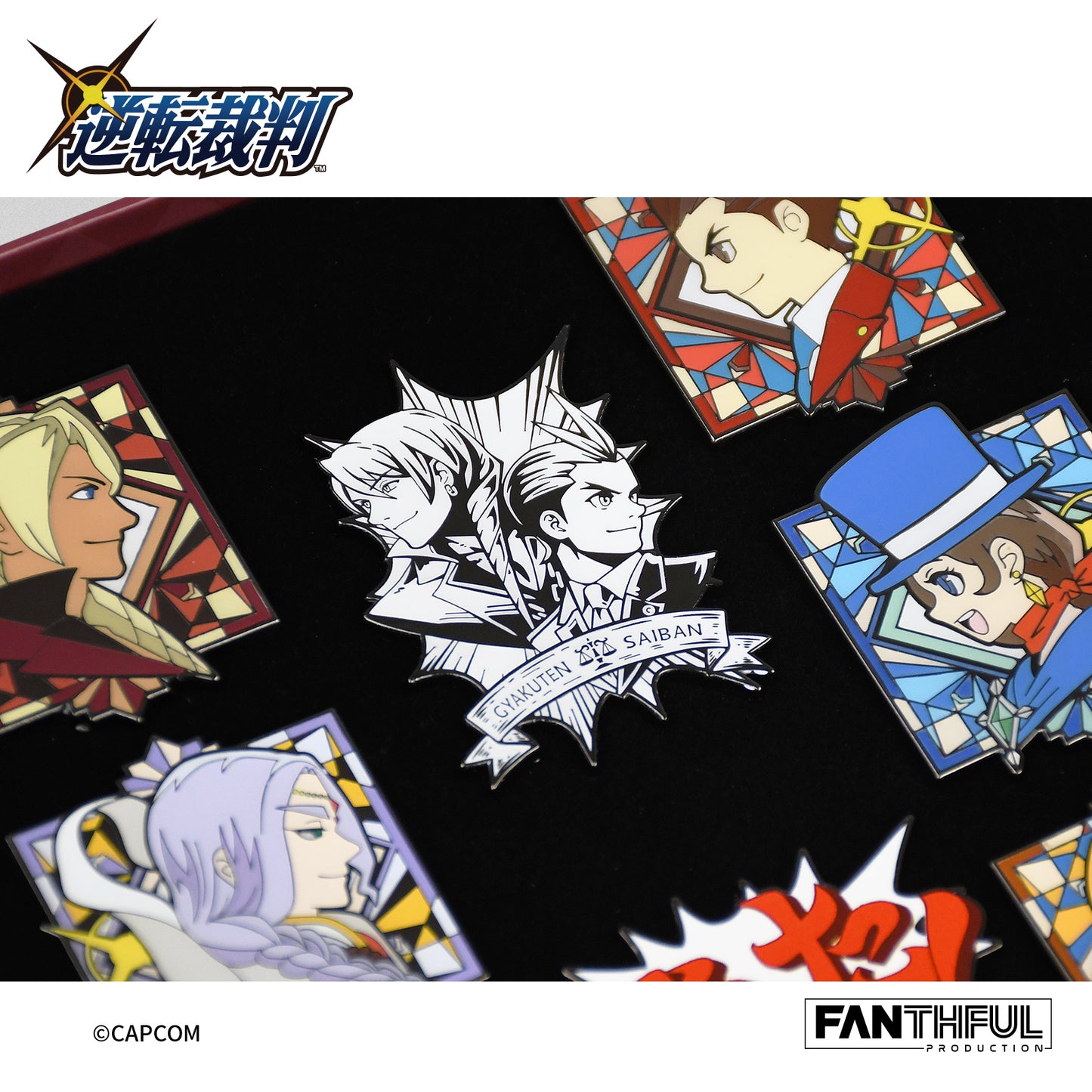 【Pre-Order】Apollo Justice: Ace Attorney Trilogy Pin Set