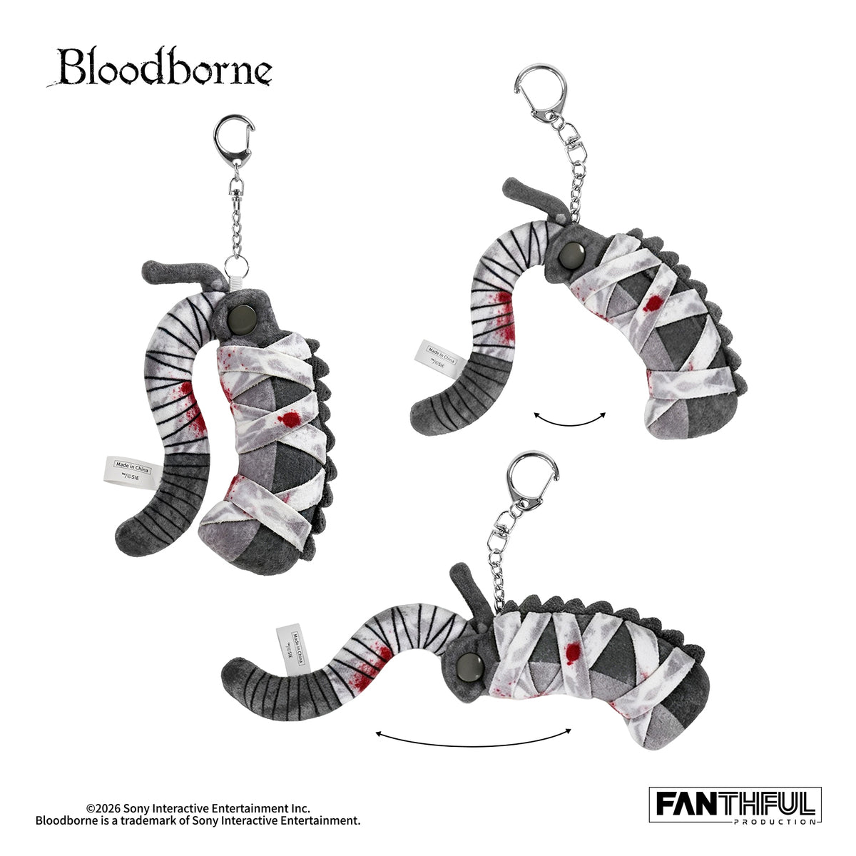 【Pre-Order】Bloodborne Plush Keychain（Saw Cleaver）