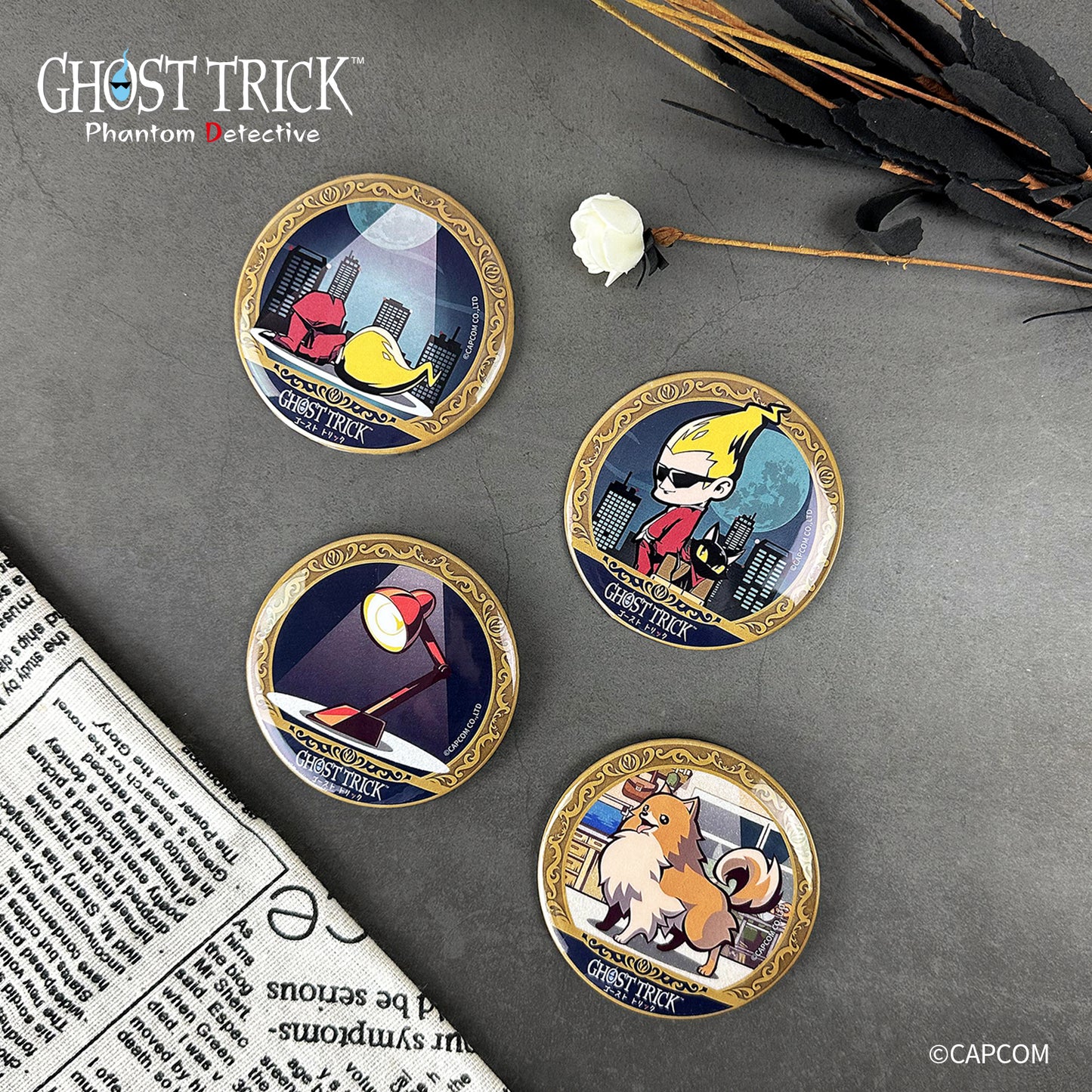 Ghost Trick Badge (Mystery box) 10pcs/set