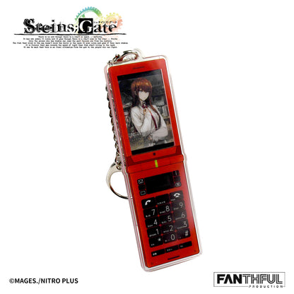 【Pre-Order】STEINS;GATE Cellphone-shaped Acrylic Keychain
