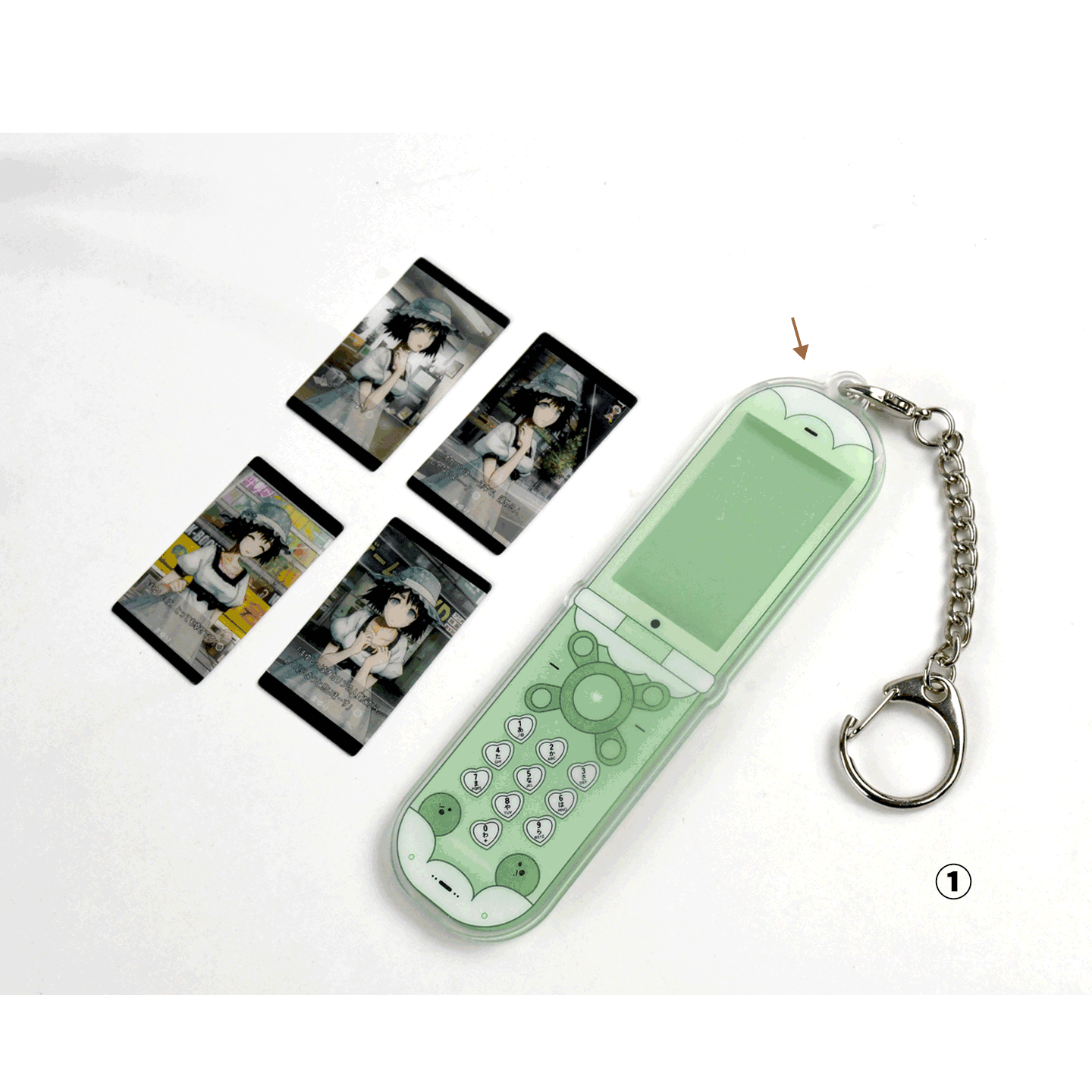 【Pre-Order】STEINS;GATE Cellphone-shaped Acrylic Keychain