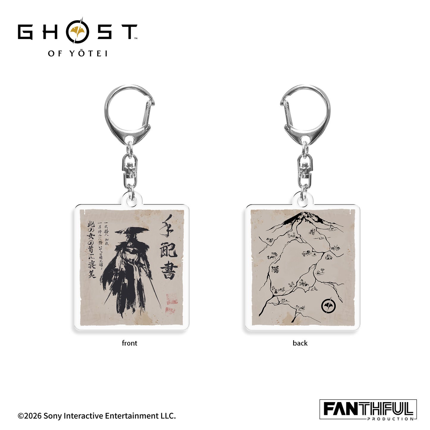 Ghost of Yotei Lenticular Acrylic Keychain