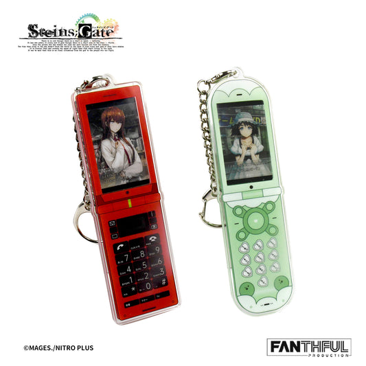 【Pre-Order】STEINS;GATE Cellphone-shaped Acrylic Keychain